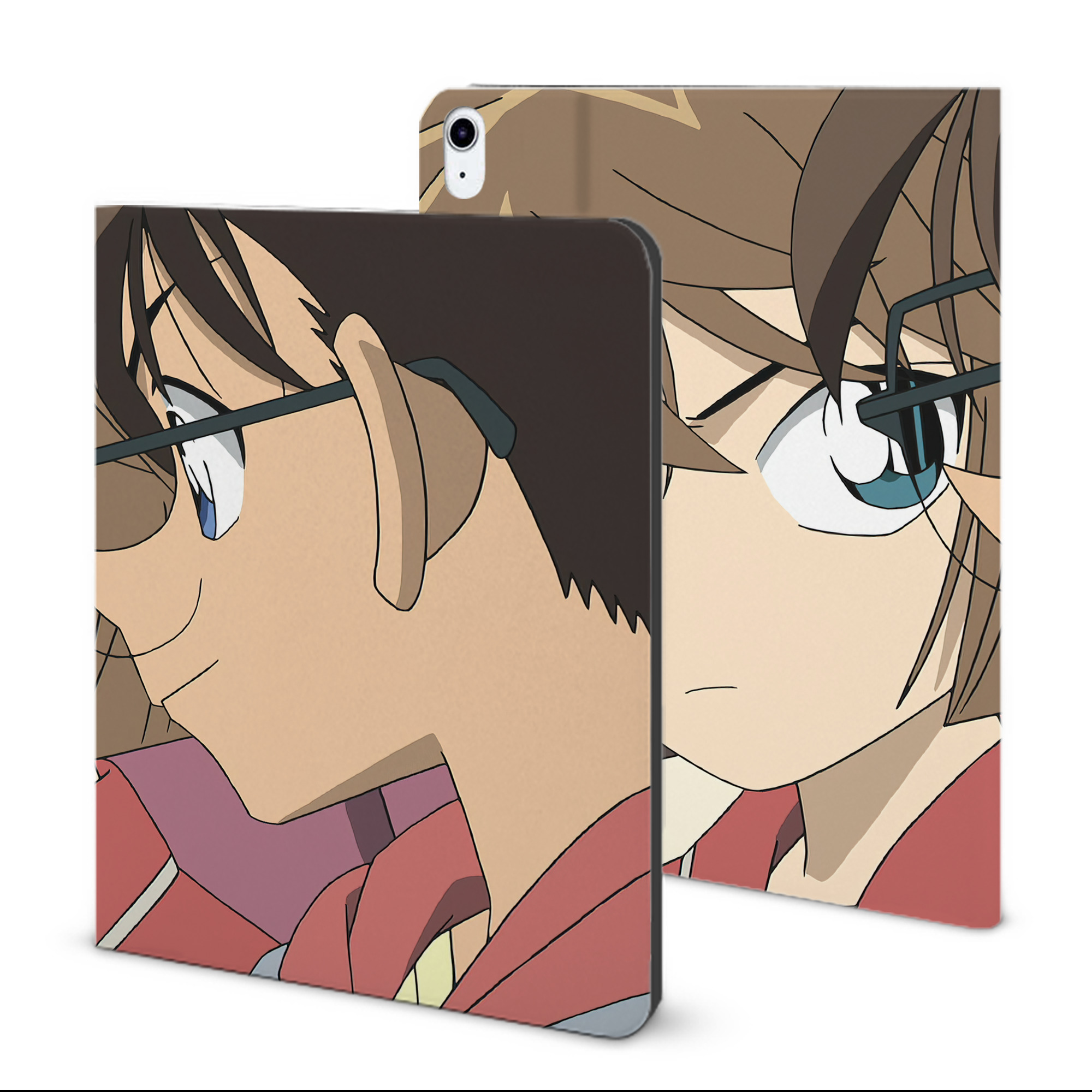 （画像用） 名探偵コナン Detective Conan IPad ケース ブック型 PUレザー TPU 耐衝撃 軽量 薄型 ペン収納なし 全面保護 IPad 各モデル対応
